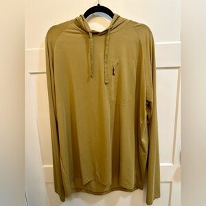 Mens Duck Camp Wheat Lightweight Performance Drirelease® Long Sleeve Hoodie XL